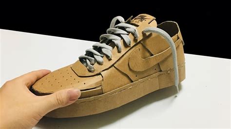 cardboard nike shoes